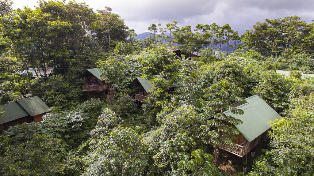 die la tigra Lodge in Costa Rica von oben 